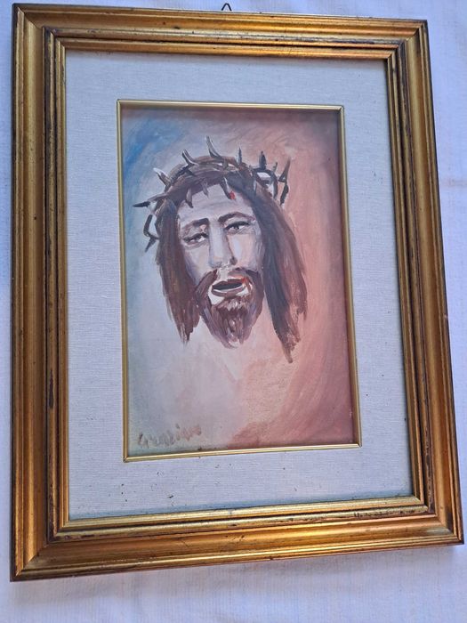 tablou pictura pe panza 46/36 cm semnat Giuliano