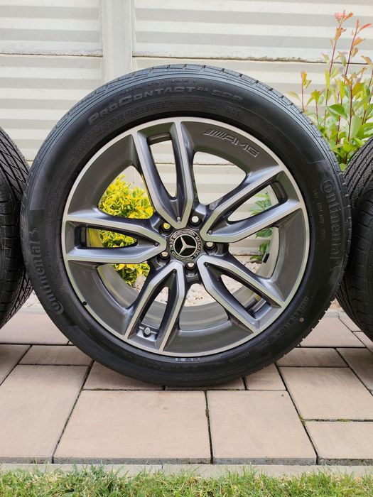 Jante Mercedes GLA  GLB X247 originale pe 19 Amg noi anvelope all season continental