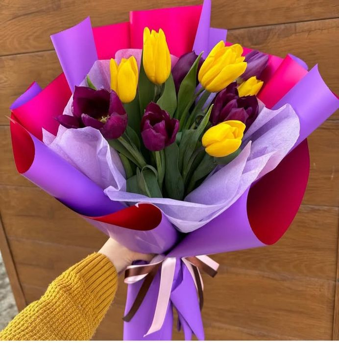 Букеты из разных цветов