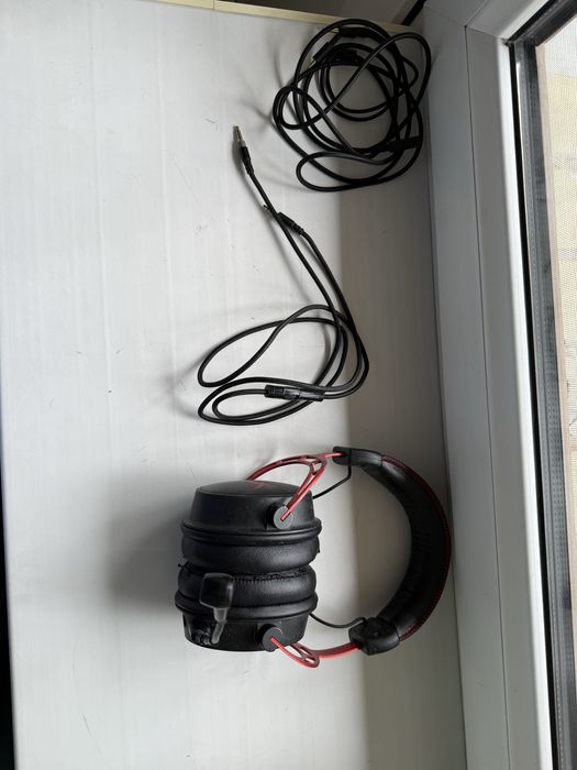 Игровые наушники hyperx cloud alpha red