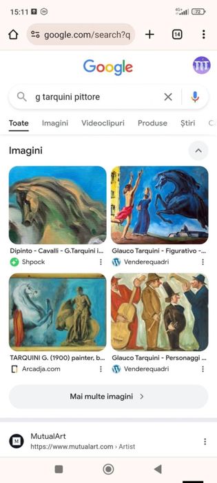 Tablou/Pictura Pe Panza Originala De Glauco Tarquini Artist Consacrat