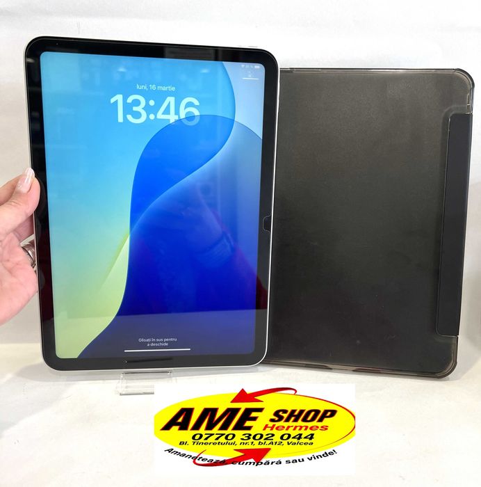 Apple iPad 10 (2022), 10.9 "inch, Wi-fi, Silver baterie 100%