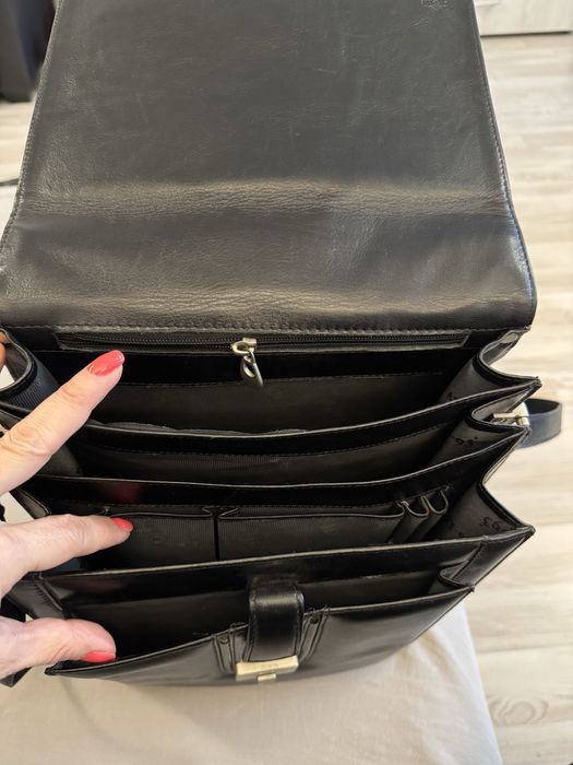 Art-93 мъжка бизнес чанта естествена кожа