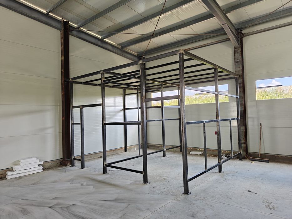 Vestiare incaperi delimitari structuri hale meltalice