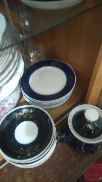 Сервиз фарфор кобальт ссср