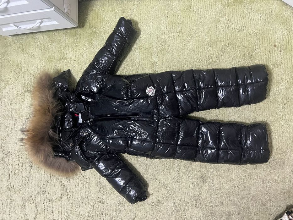 Зимний комбинезон черный, синий