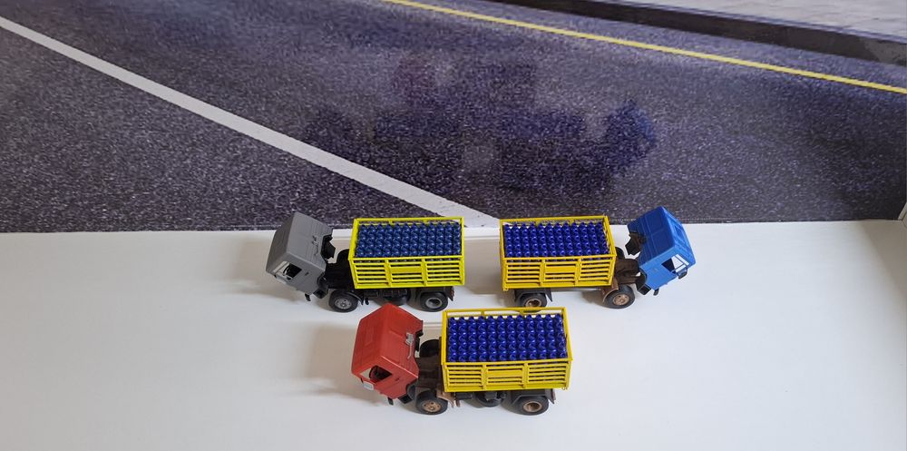 Macheta Roman diesel butelii scara 1/43