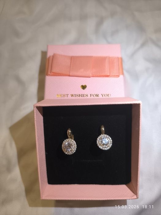 Серьги цвет лимонное золото