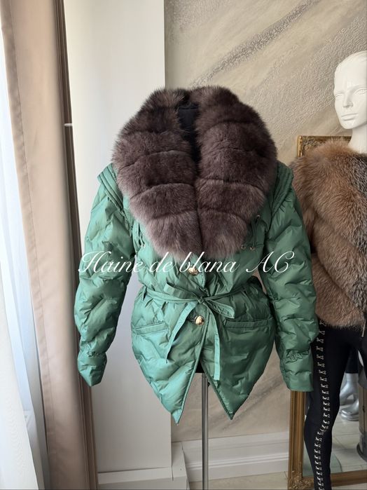 Paltoane de fas cu blana naturala