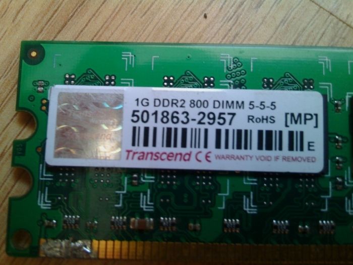Оперативная память. DDR2 128 MB, 1GB.