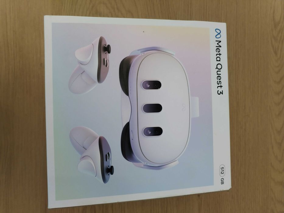 Meta Quest 3 512GB VR очила – пълен комплект, неразличим от нов.