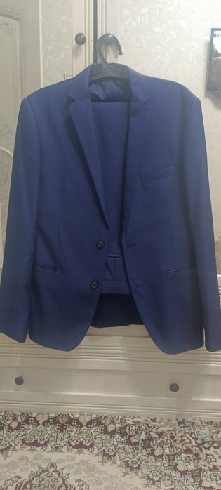 Костюм шалбар, темно синии түсті