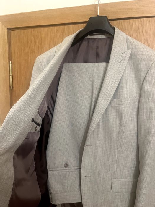 ANDREWS костюм - светло сиво - бежово