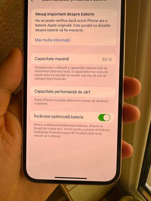 Iphone 13 128 GB 83% Baterie liber de retea Impecabil
