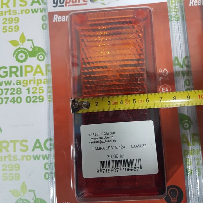 Lampa spate remorca si alte utilaje agricole, tractoare