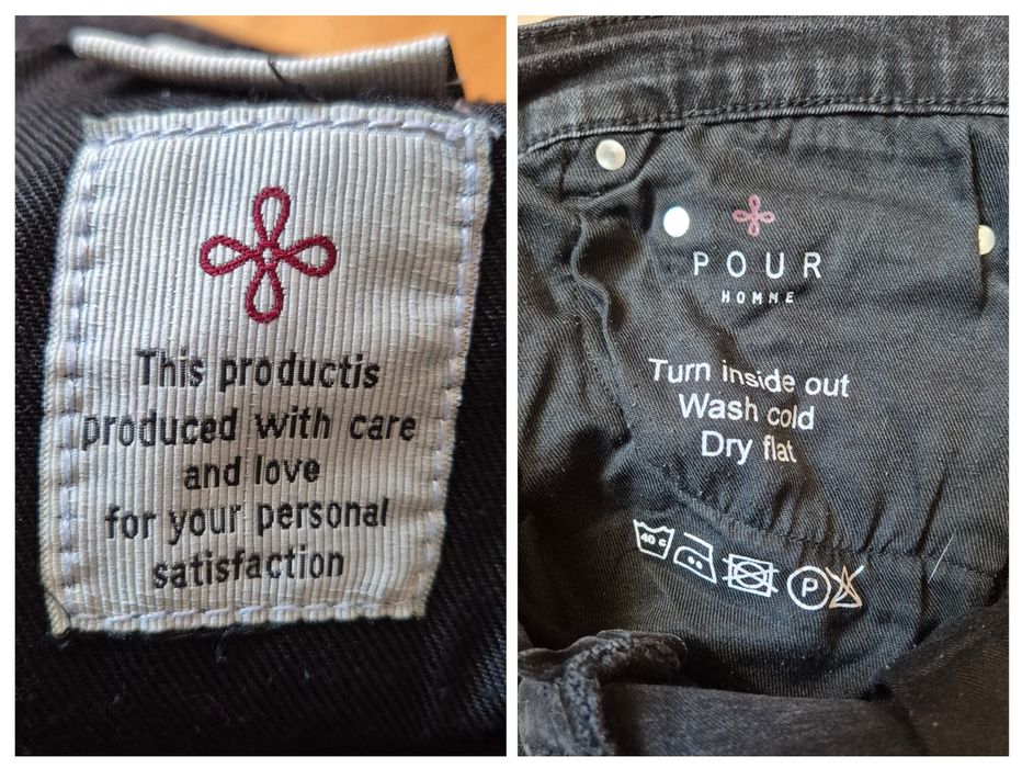 Blugi Premium Pour Homme, Denim Stretch, Negru, Bărbați - 36/32