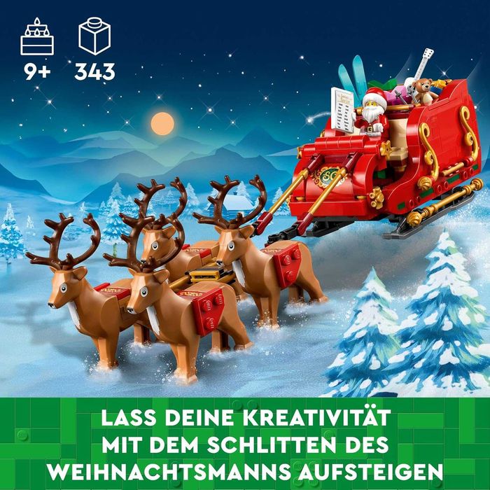 LEGO Лего Конструктор Шейната на Дядо Коледа 40499 343 части