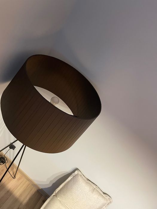 НОВА Wolfram studio стояща лампа, H 180 см, D 65 см, цвят тъмнокафяво