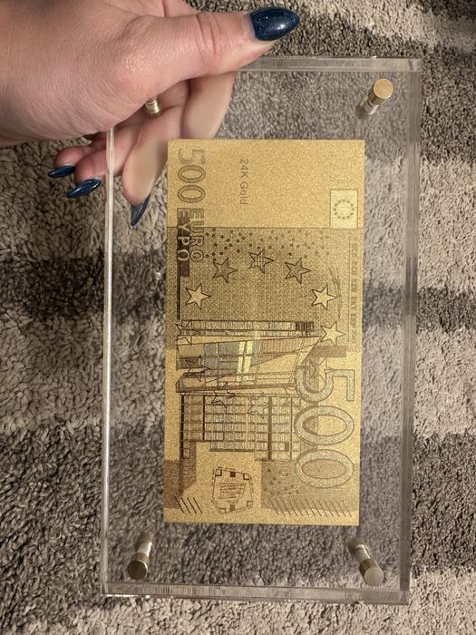 24k 500EUR Декоративна банкнота в дисплей
