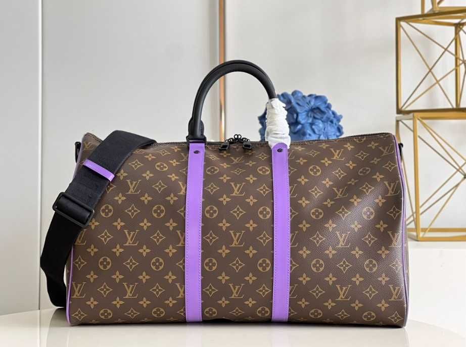 Geanta de voiaj Louis Vuitton, Keepall 50 cm, purple, Premium