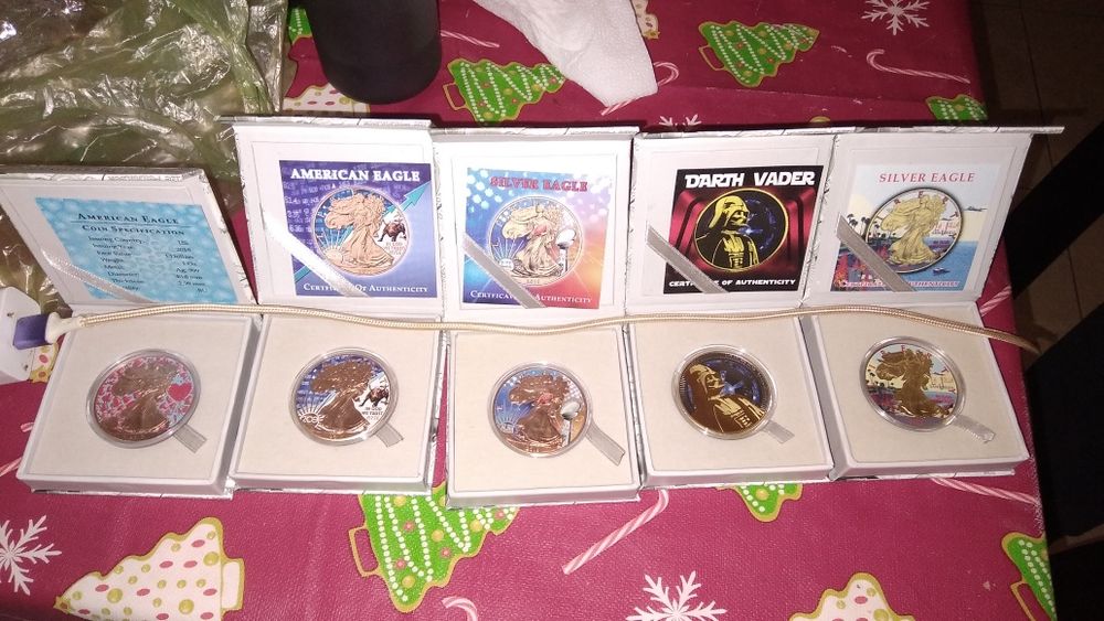 Редки монети златно сребърни със сертификат