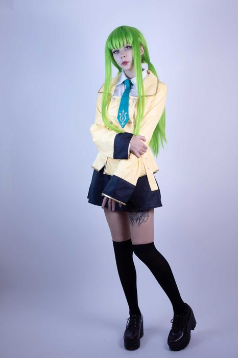 Code Geass C.C  косплей костюм и перука