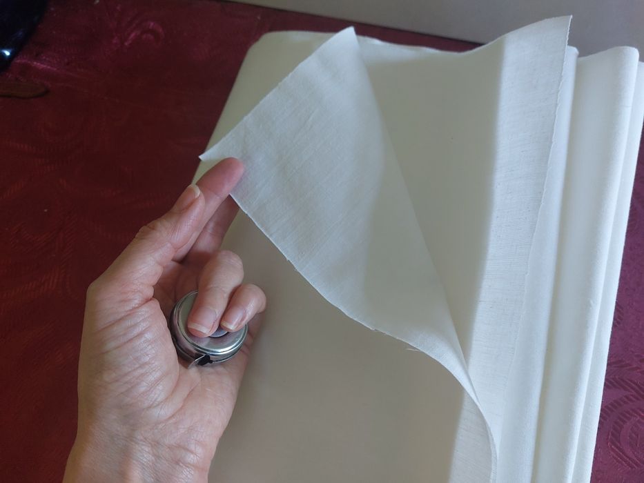 Cupon pânză albă 1,5x 6,2m