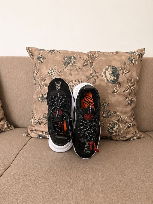 Adidasi Versace Chain Reaction Black&White Edition
