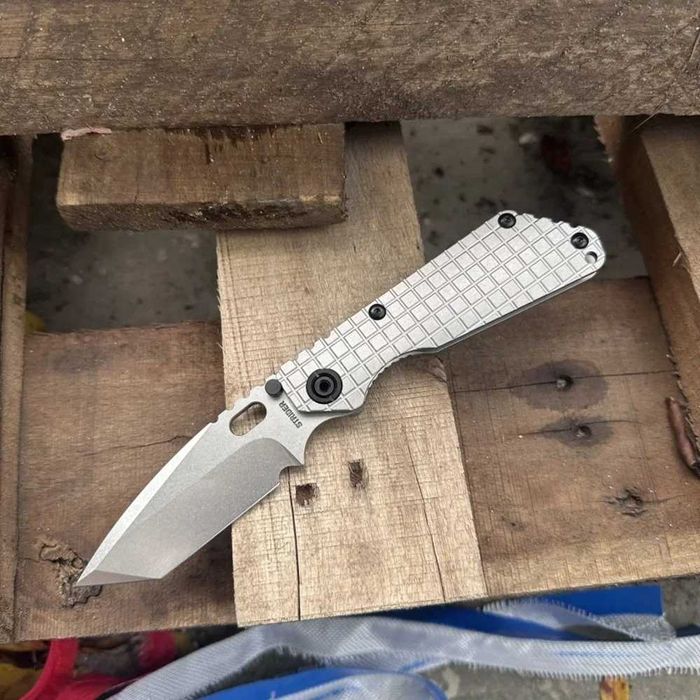 Briceag / Cutit pliabil Mick Strider SMF, Aliaj de titan TC4, Varf Tanto, Made in USA