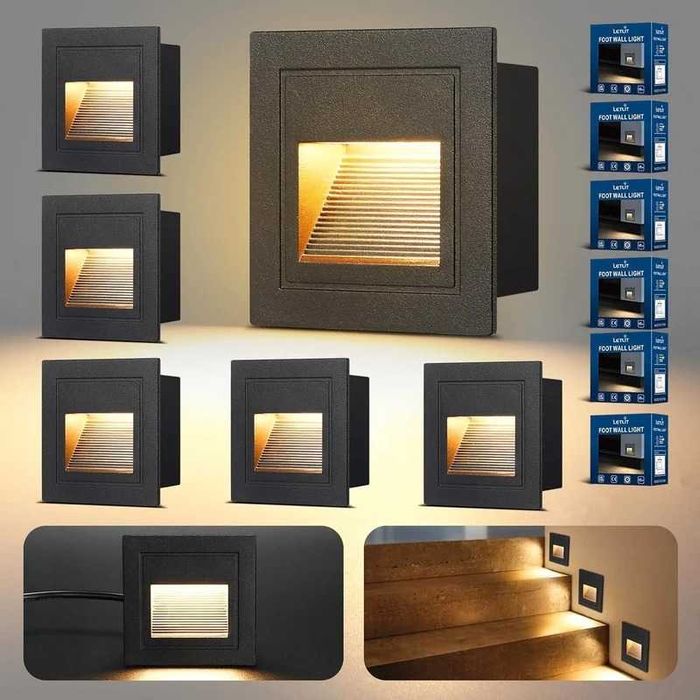 8 buc lumini LED scări aplice încastrate perete scări coridoare hol