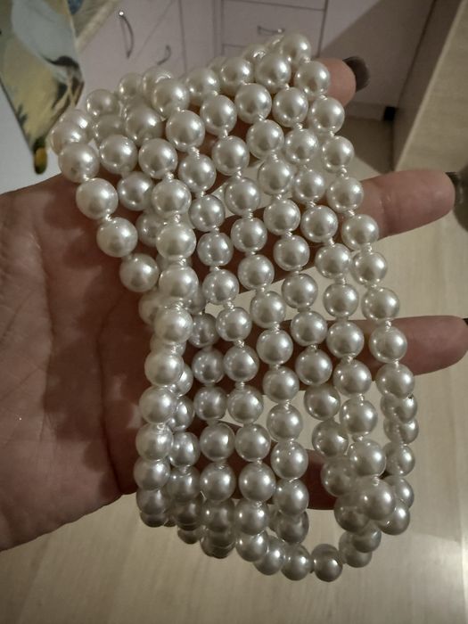 Продам жемчуг бусы новые 150 см