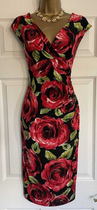 Платье-футляр Phase Eight (Великобритания) с ярким цветочным принтом