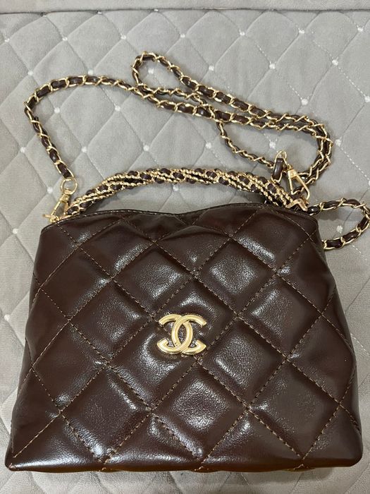 Мини сумочка под шанель, экокожа