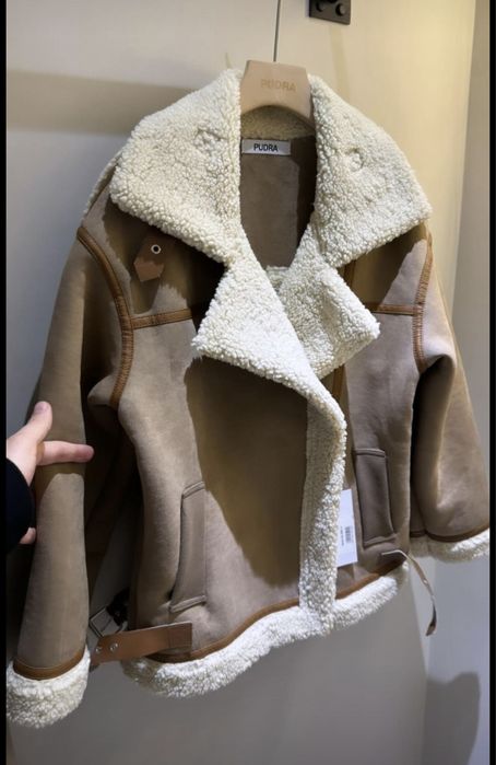 Эко дубленка зима осень