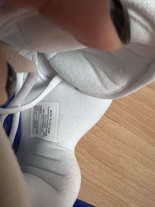 кроссовки  Nike  бело-голубой