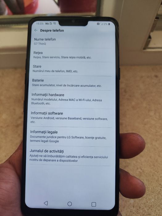 LG g7 ThinQ- impecabil - certificare militară