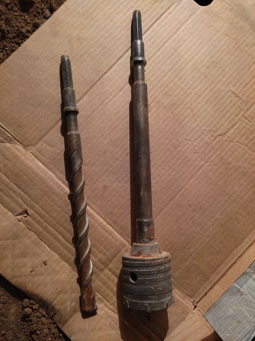 Бур и держатель с коронкой