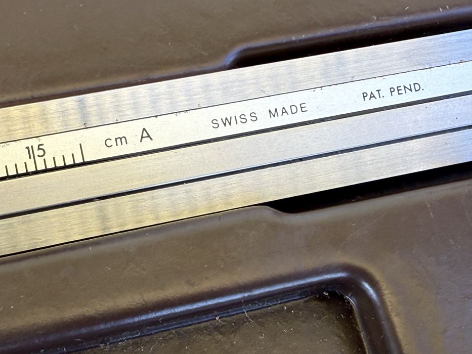 Șubler cu ceas elvețian TESA CCMA-M 0.02mm (Antichoc, Swiss Made) + Cutie