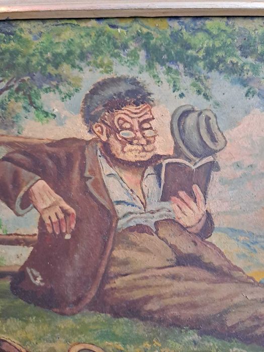 tablou pictura reproducere Otto Quante 26/22 cm