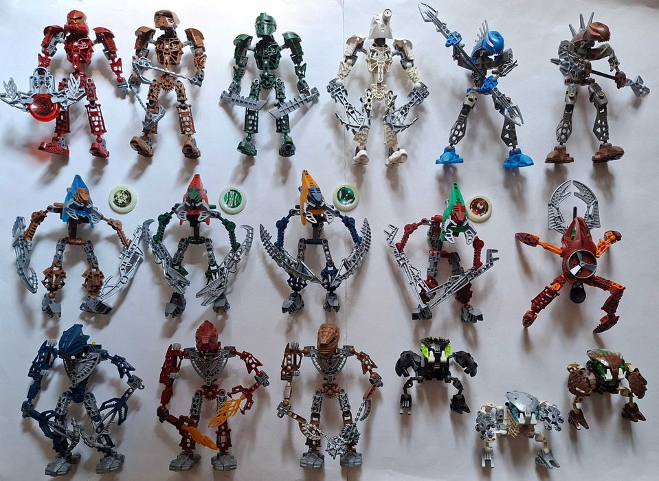 Lego Bionicle Toa Metru Hordika Rahkshi Visorak Vahki Bohrok Kal