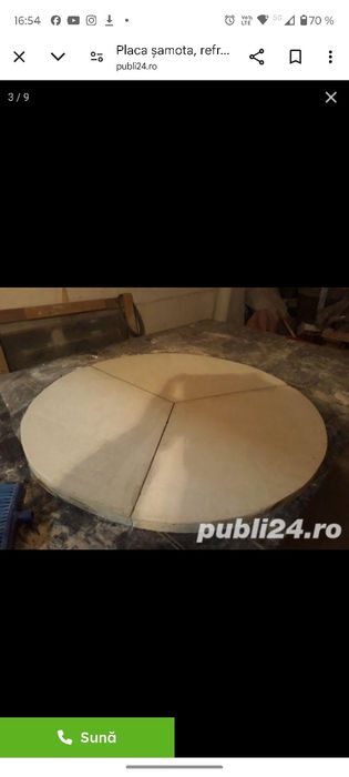 Placa samota  refractara cuptor pizza !