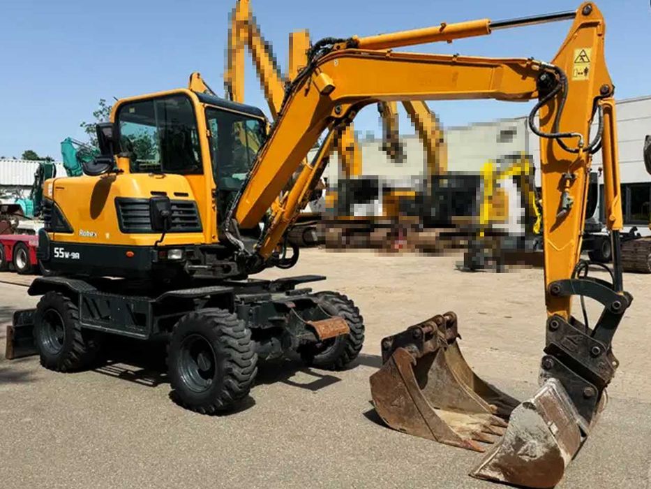Колесный экскаватор Hyundai 55W