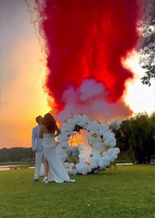 Artificii Gender Reveal - Baby shower -Declansare automata