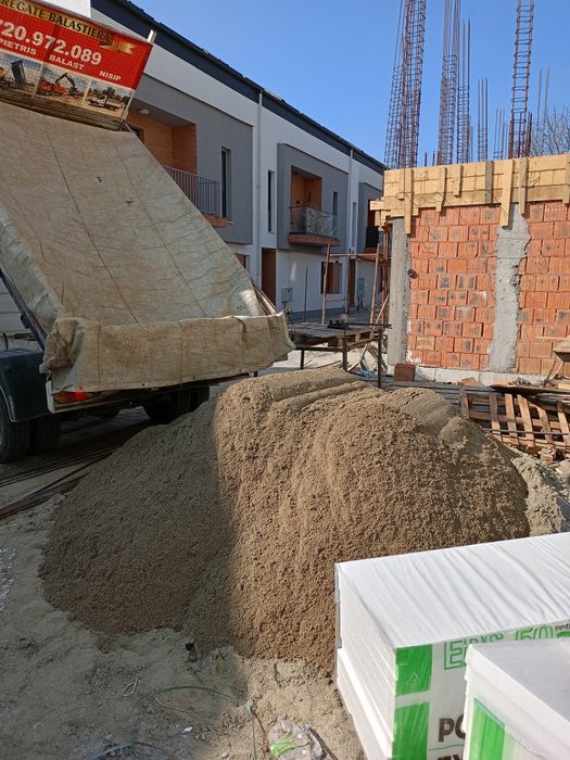 Agregate balastiera,nisip,amestec,piatra,pamant