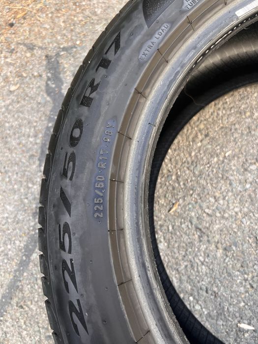 4 бр. Pirelli Powergy 225/50 R17 98Y XL – DOT 2021, 5 мм грайфер