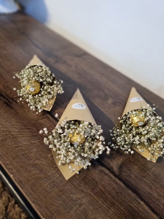 Buchete licheni și flori uscate cu mesaj