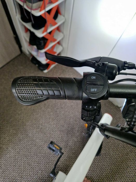 Vand bicicleta electrica iSEN H1 Flying Fish Alb, 250W, 22NM, Rulare full electric sau asistata, 25km/h, IPX4, Baterie detasabila 10Ah