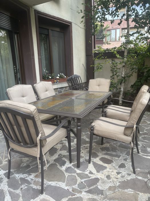 Masa cu 6 scaune, mobilier gradina