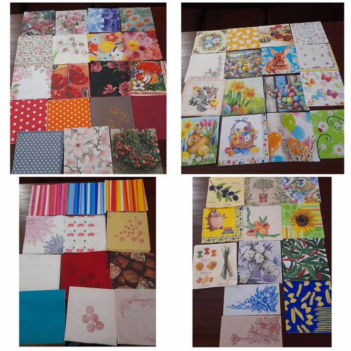 Салфетки за  декупаж и обикновени