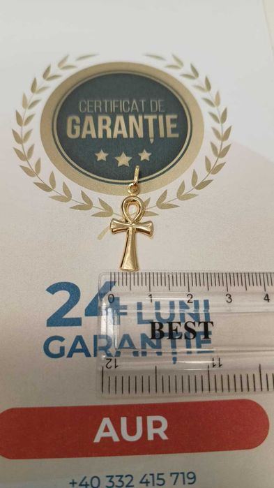 [AG24 Harlau B.45726.3] Pandantiv aur 18k 0.72gr - Garantie 2 ani!